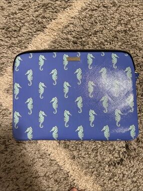 kate spade Blue Seahorse Pattern Tablet Sleeve